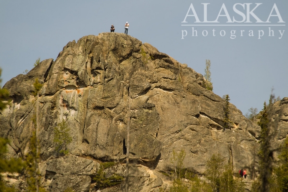 People hangout on top of Angel Rocks.