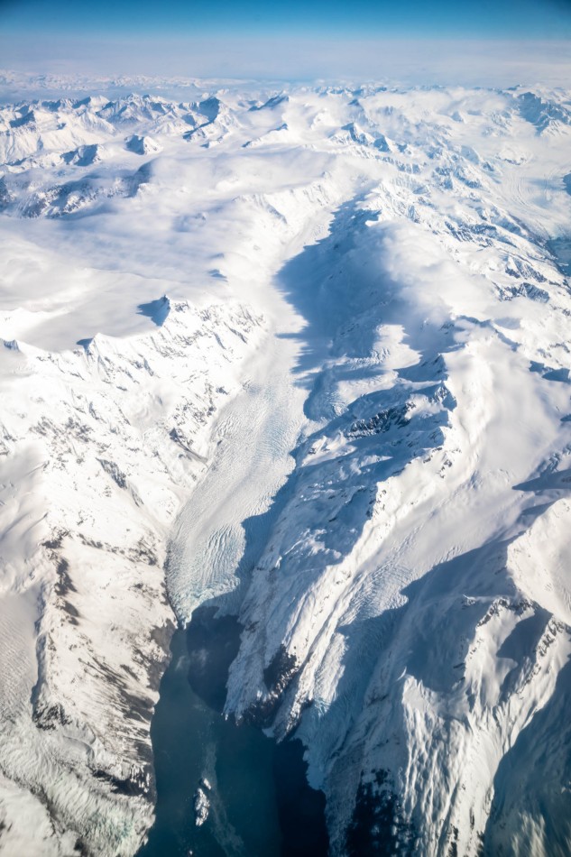 Barry Glacier and Coxe Glaciers. April 2023.