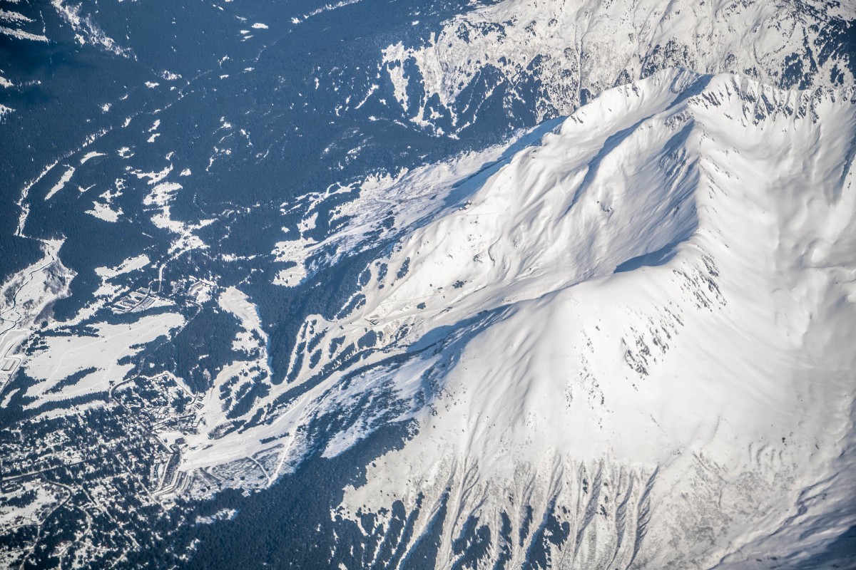 Mount Alyeska and Baumann Bump. April 2023