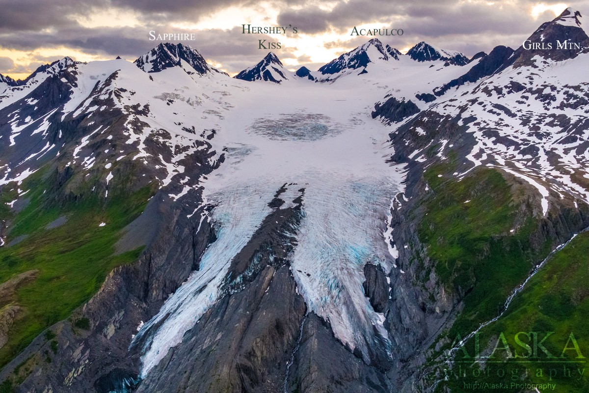 Looking up Worthington Glacier, July 17, 2018