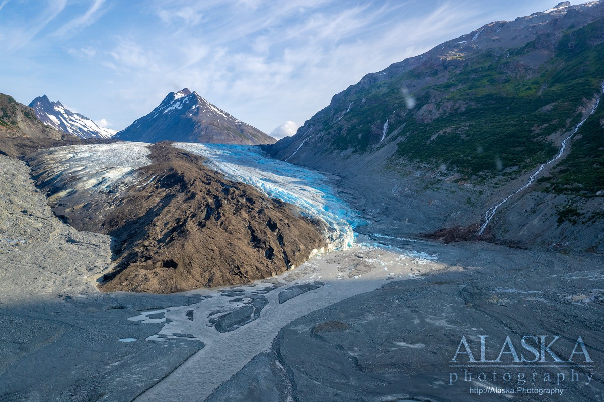 The terminus of Wortmanns Glacier outside Valdez, Alaska.