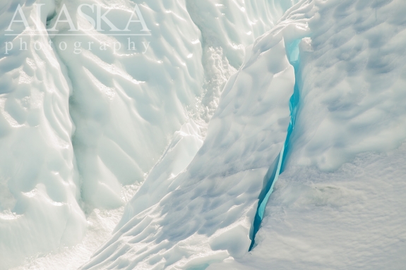 A pristine section of the Matanuska Glacier.