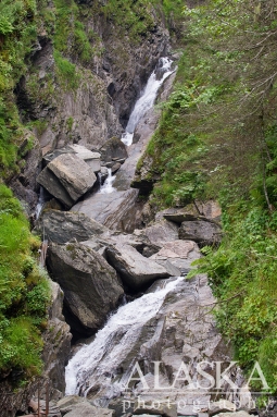 The Falls at the base of Solomon Gulch.