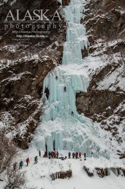 Three lines are running on Greensteps during the 2016 Valdez Ice Climbing Festival.