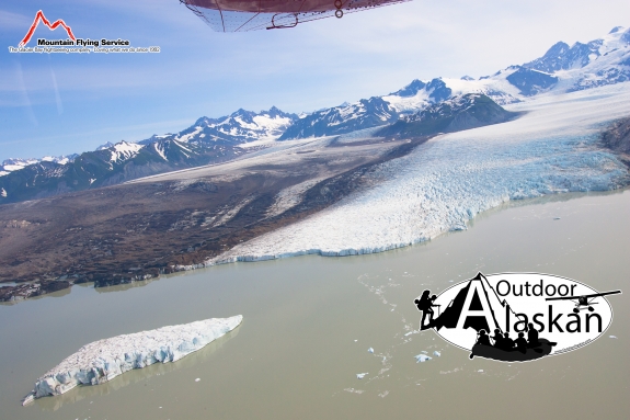 Grand Plateau Glacier is a very large glacier. Taken July 2009.