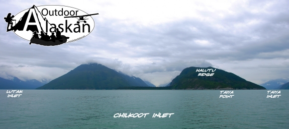 At the northern end of Chilkoot Inlet it splits off into Lutak Inlet and Taiya Inlet.