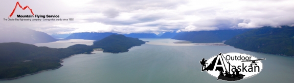Looking north up Chilkoot Inlet. Katzehin River enters its from the east, and the end where it splits is Taiya Point. Lumpy strip of land down the west is Chilkat Peninsula, with Mud Bay (local name) in the narrow point. The west is Chilkat River becoming Chilkat Inlet at Pyramid Island.