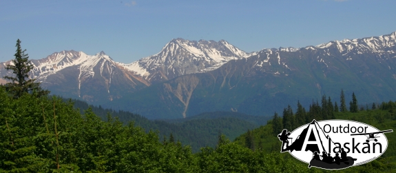 View of the northern Takshanuk Mountains looking east from Sunshine Mountain.