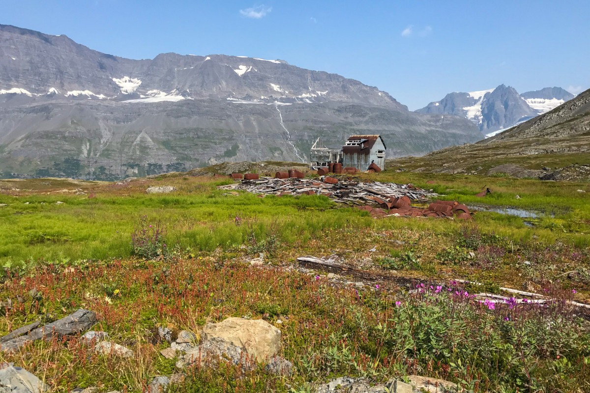 There're old gold mines and history scattered around the Valdez backcountry.