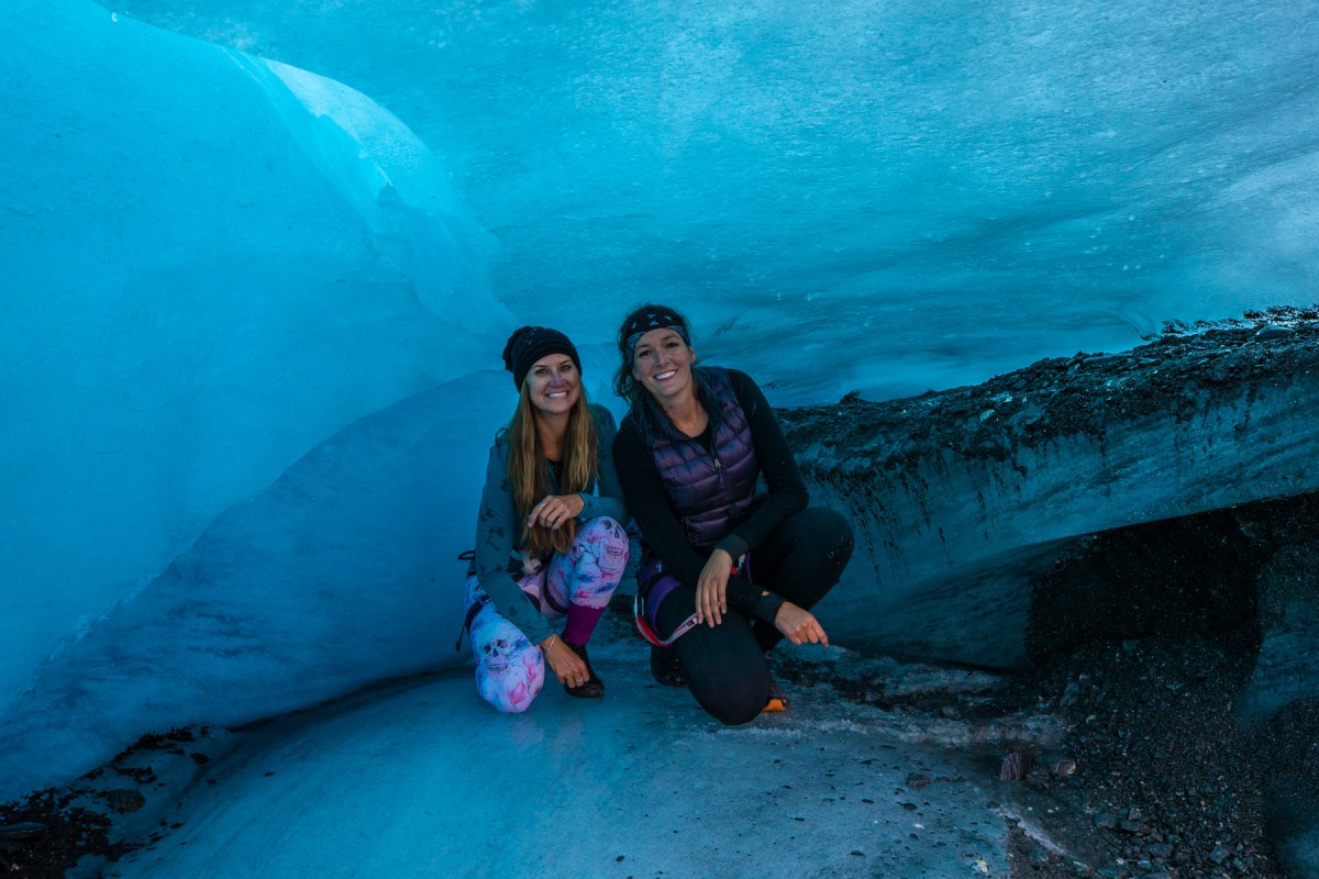 The Worthington Trek tour usually has the option of going inside and under the glacier.