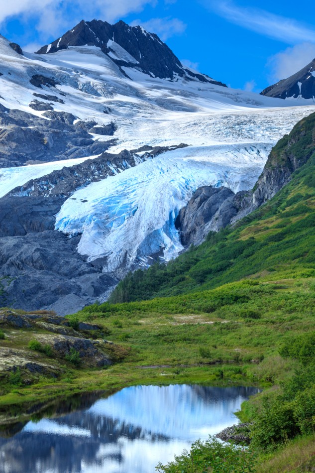 Views from below Worthington Glacier.