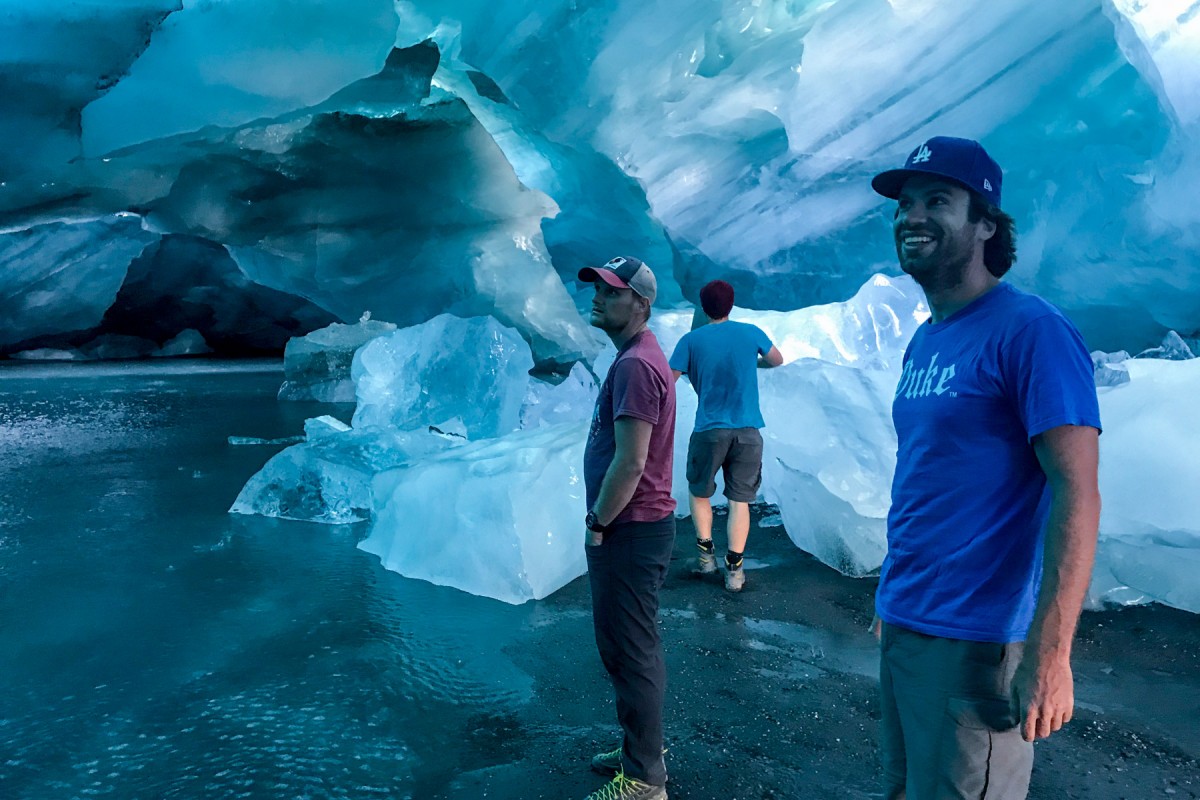 Spend time exploring glaciers on the basecamp tours.