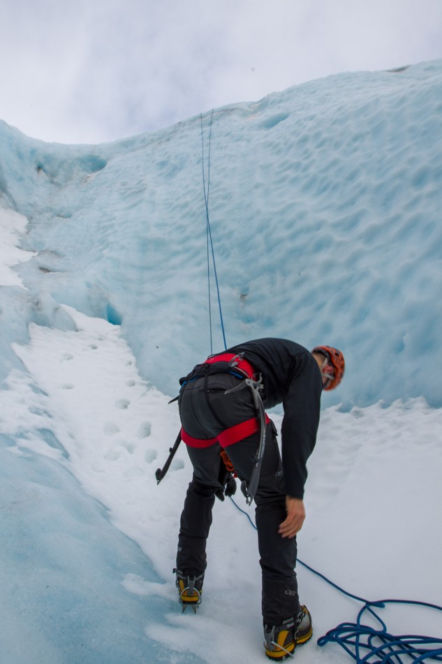 Summer ice climbing tours allow for various types of routes and being able to climb without needing to bundle up.