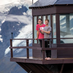 Guys at Alaska fire lookout