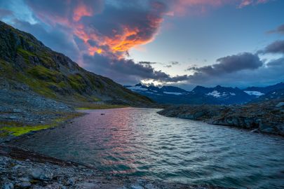 Catching a bit of sunset from the first camp sight.