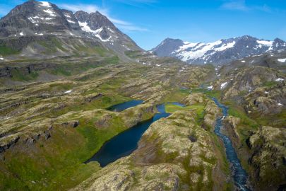 Some of the alpine terrain we get to explore on our basecamp tours.