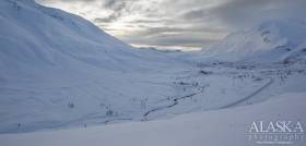 Looking out at Thompson Pass from above 30 mile.