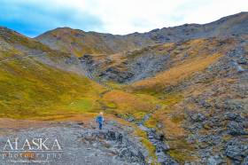 Above the switchbacks and at the creek on the April Bowl Trail.