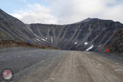 Heading south through Atigun Pass on the Dalton Highway. August 2023.