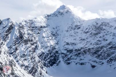 The west face of Avalanche Spire.