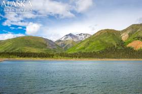 Looking west across the northern Braye Lake up the Little Creek drainage.