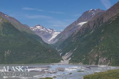 Looking up at Camicia Glacier. 