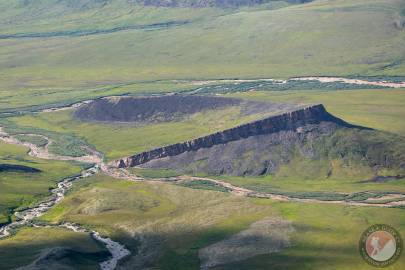 Catcher's Mitt surrounded by Katakturuk River.