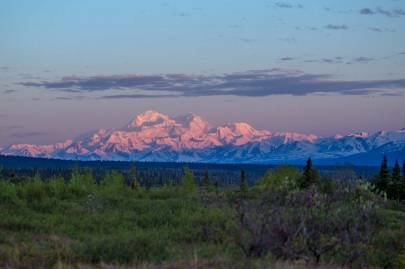 Looking at sunset on Denali.