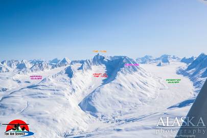 Deserted Glacier, Sushi Bar, Valley of the Tusk, The Tusk, Marshall Glacier.