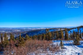 Looking out from the top of Ester Dome