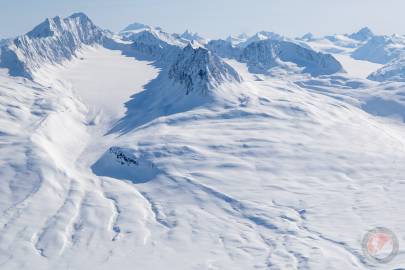 Left to right The Books, Heiden Glacier, Halibut Head, Bench Glacier and Bronto.