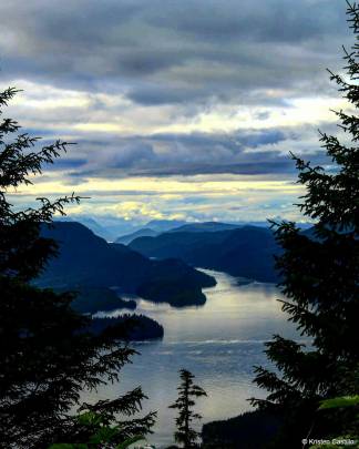 The view from Harbor Mountain.