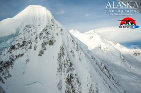 Looking out at Jury Peak while circling to land on Blackburn.