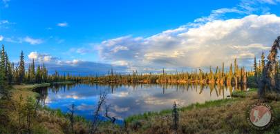 Lake L620238W467035 with the Chugach Mountains in the background.