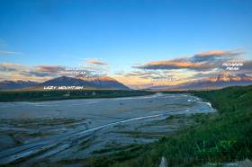 Looking out down the Matanuska River from the bluffs outside Palmer.