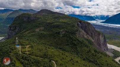 Lion Head with the Matanuska Glacier behind it.