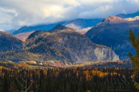 The west face of Lion Head as seen from Glenn Highway.