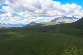 Lower Mountain, the small isolated mountain in the center of the frame.