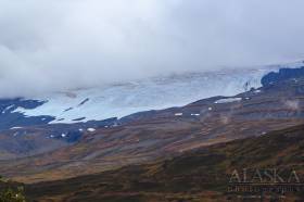 Looking at Marshall Glacier as seen from the Richardson Highway on Thompson Pass.