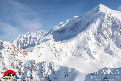 The northwestern face of Mount Hawkins.