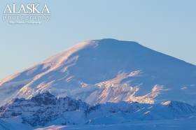 Looking south at Mount Sanford from Tok Cutoff.