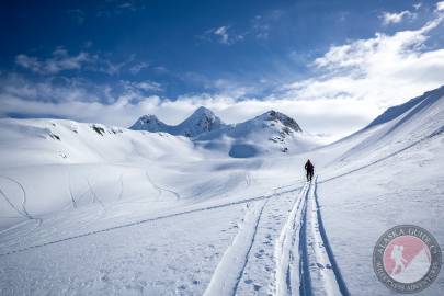 Heading through the pass above Nick's Happy Valley.