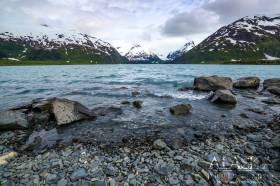 Looking out at Portage Lake from in front of the visitors center.