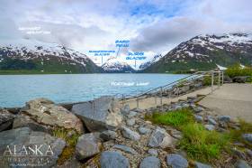 Look up Portage Lake from the parking lot at the visitor center.