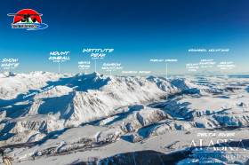 Looking down the East Alaska Range and out towards the Wrangell Mountains.