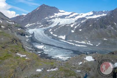 Sheep Creek Glacier as it becomes Sheep Creek.