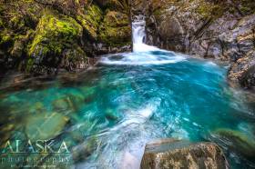 A pool in Sulphide Gulch when it's running clear in late fall.