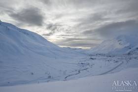 Looking out at Thompson Pass from above 30 mile.