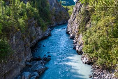 Tsina River as it flows through the canyon before entering Tiekel River.