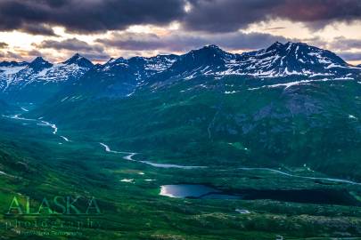 Looking at the headwaters of the Tsina River.